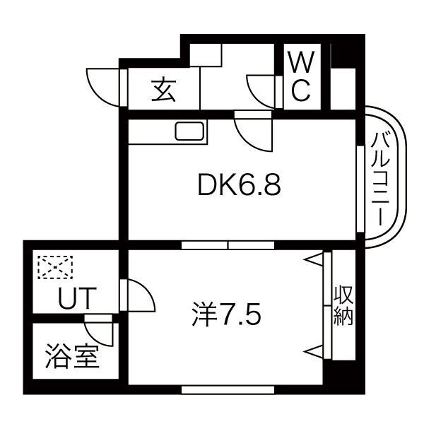 ＯＭレジデンス北郷８条の間取り