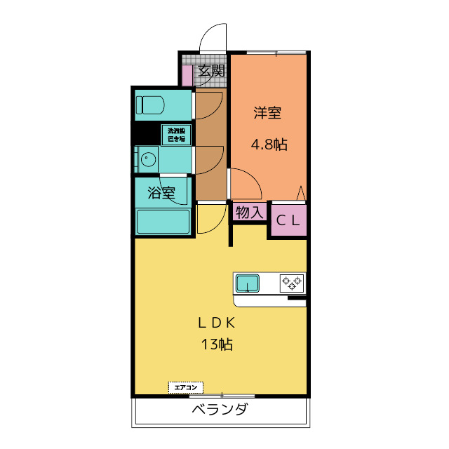 コペッツ桃山の間取り