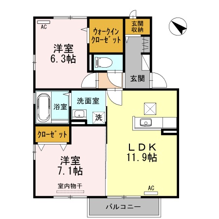 レーベンヒルズの間取り