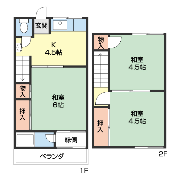 コーポ西浜の間取り