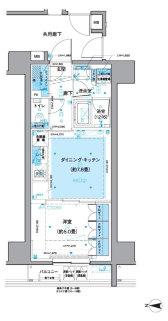 三鷹市下連雀のマンションの間取り