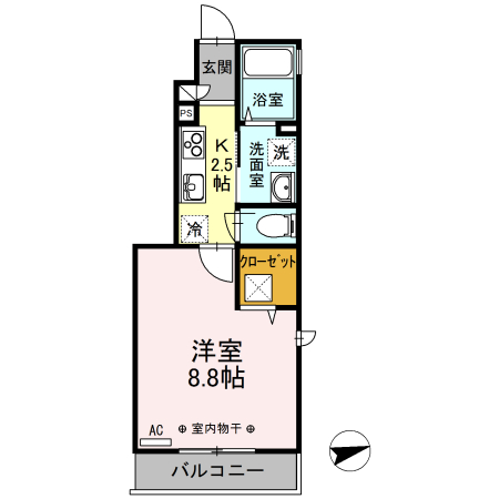 ヴェルサン調布の間取り