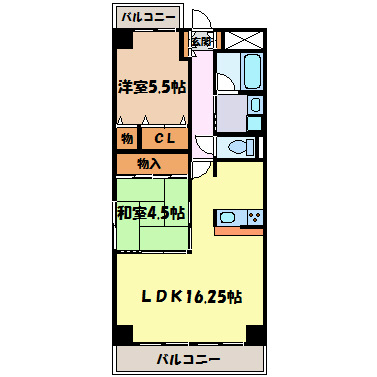 メゾン鶴羽の間取り