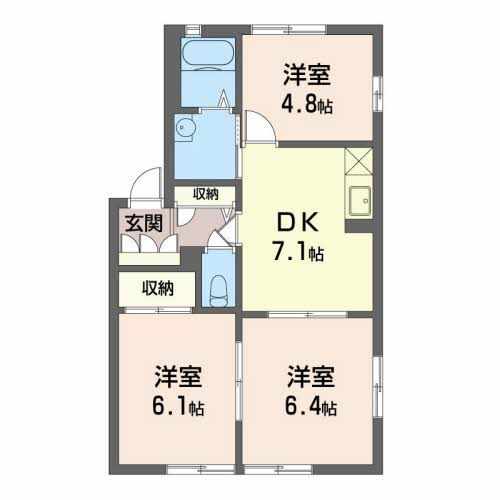 【御殿場市新橋のアパートの間取り】