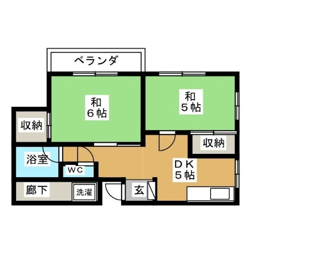 コーポ野毛万の間取り