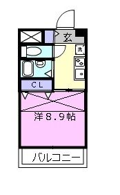 エクシヴ２２の間取り