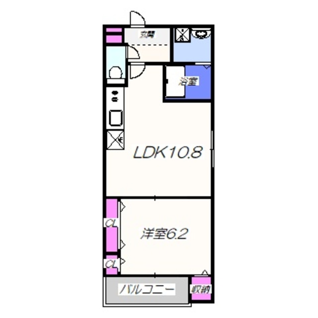 フジパレス堺大浜VII番館の間取り