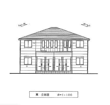 岡崎市中島町新築アパートの建物外観