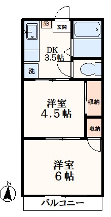 ポルシェ玉川学園の間取り