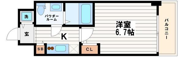 S-RESIDENCE北浜の間取り