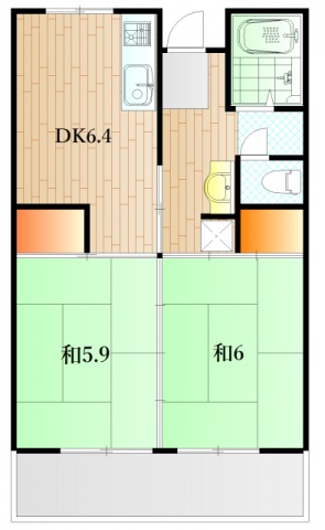 下関市秋根新町のマンションの間取り