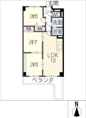 プレミール三郷の間取り