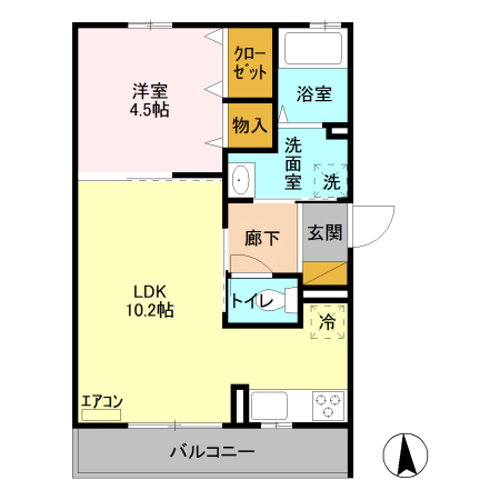 ロータス宇都宮の間取り