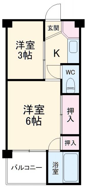 岡崎市仁木町のマンションの間取り