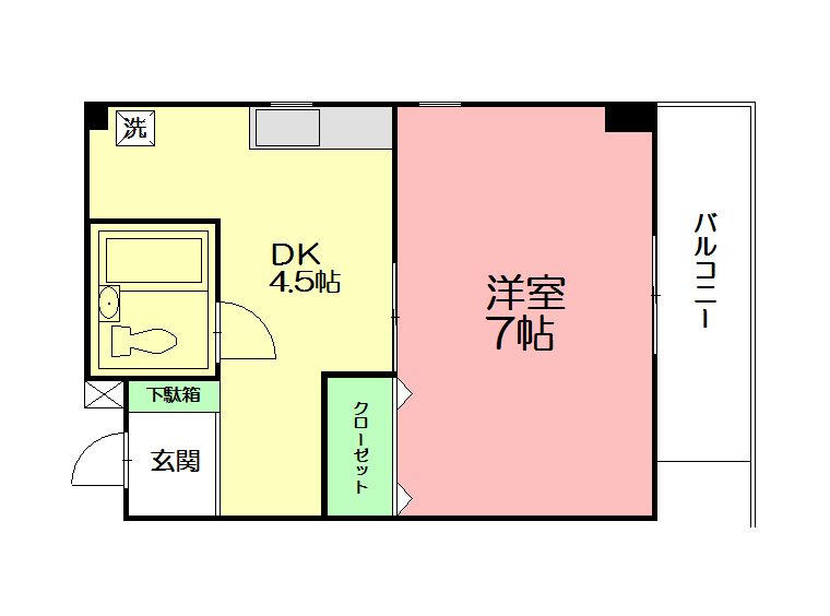 エクシード見附町の間取り