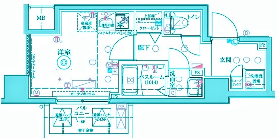 クレヴィスタ大井町の間取り