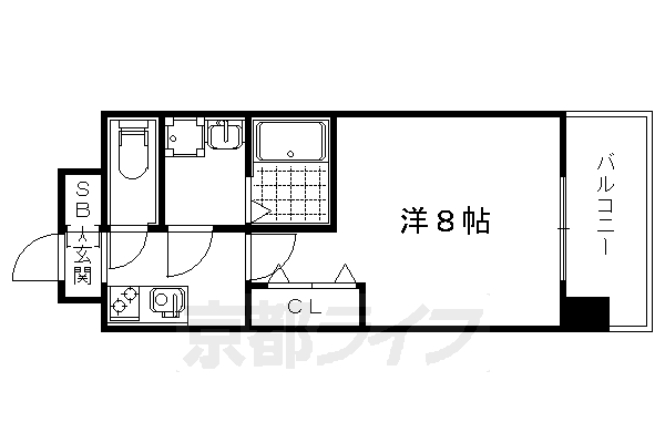 エステムコート京都西大路の間取り