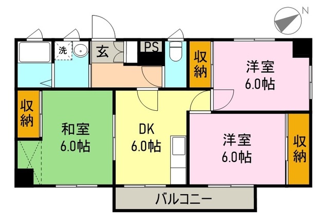 セーコーコーポの間取り