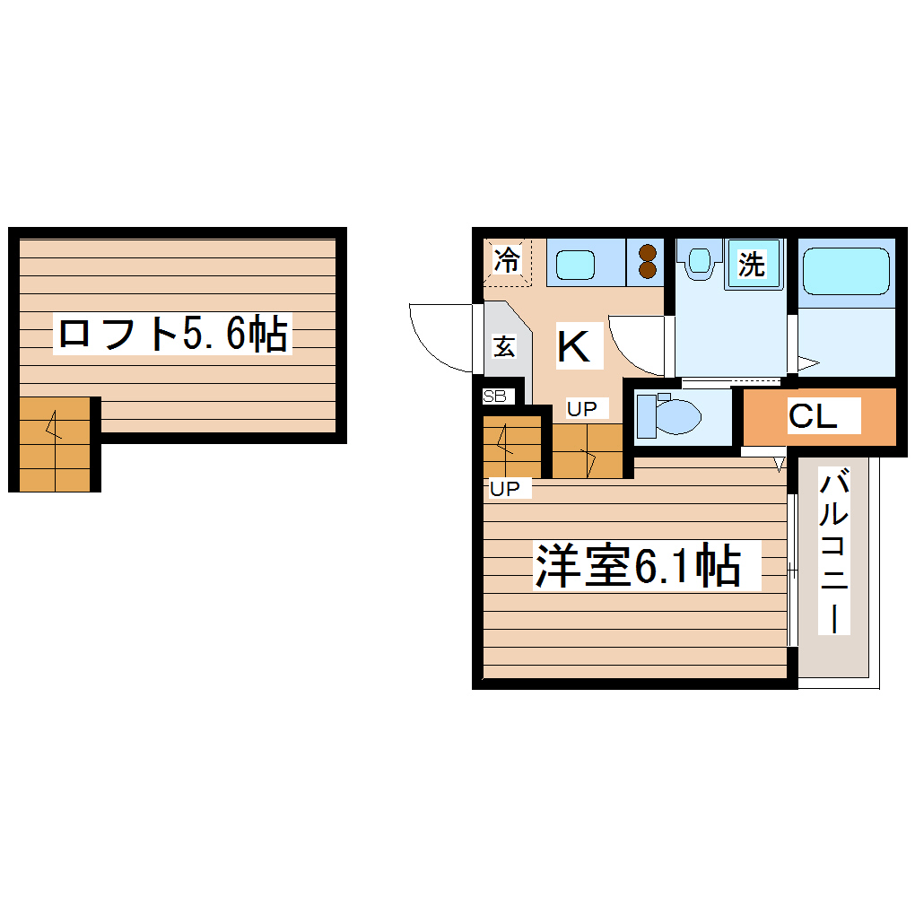 Prime Flat Kの間取り