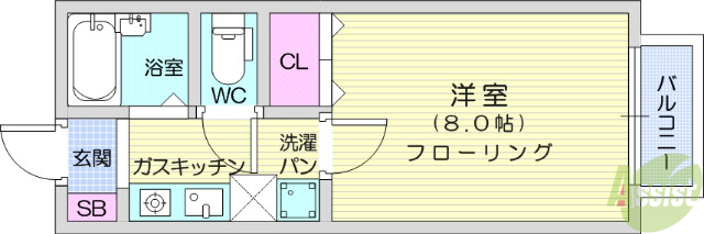 セジュール青山の間取り