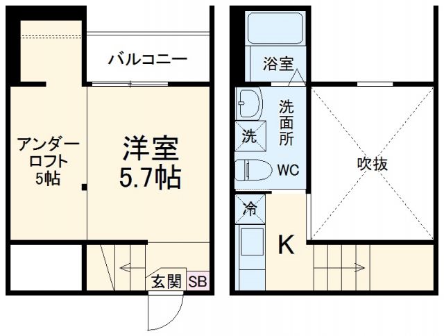 春日井市小木田町のアパートの間取り