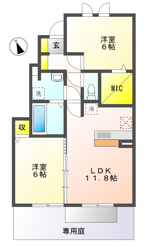 ファミール桜田の間取り