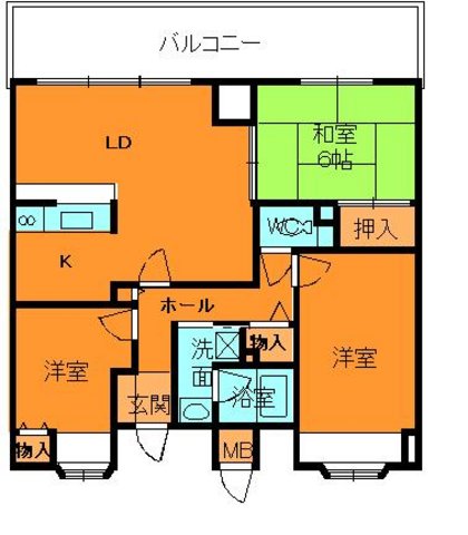 りーべる王寺西館の間取り