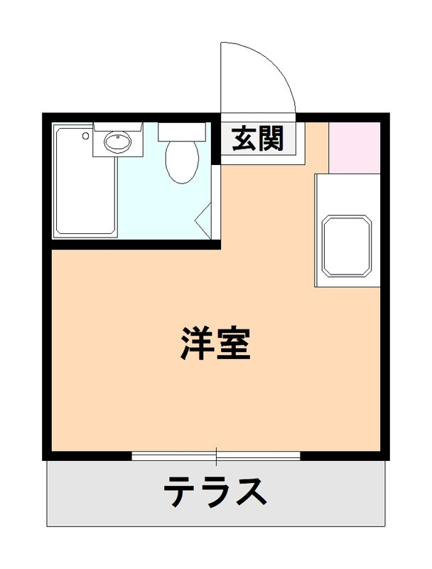 【コーポメイプルの間取り】