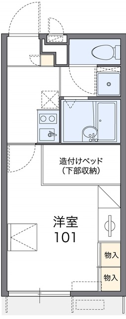 レオパレスリバーサイド　コート(36349)の間取り