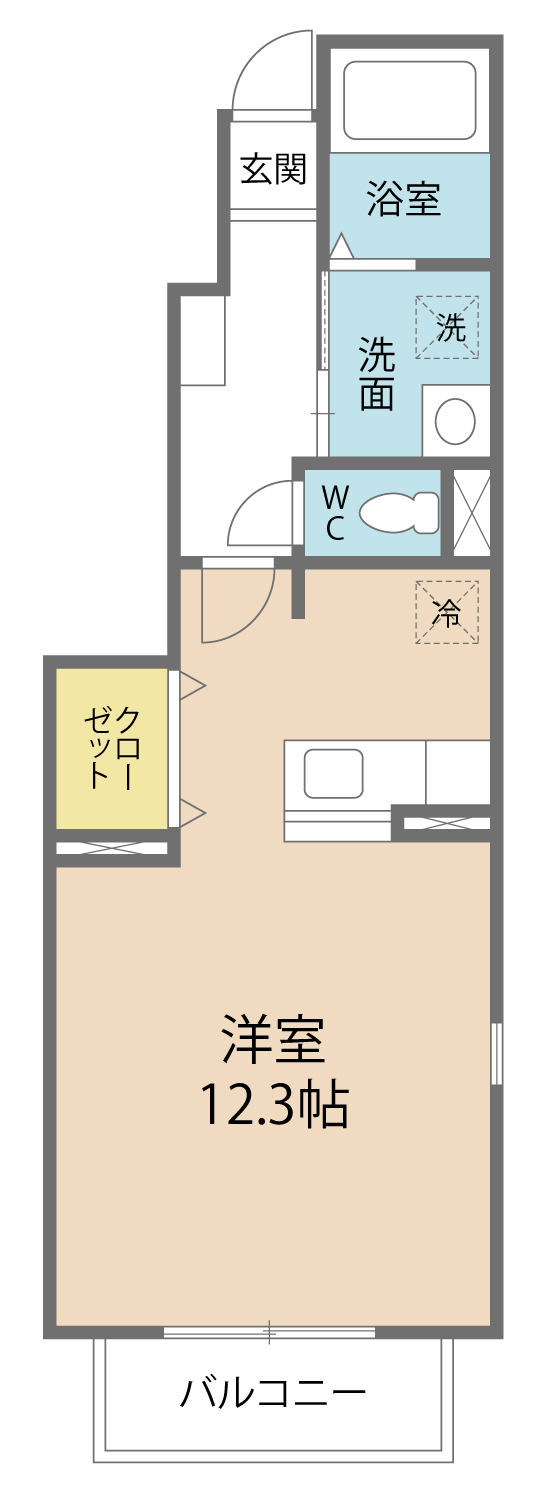 ベルメゾンウエストの間取り