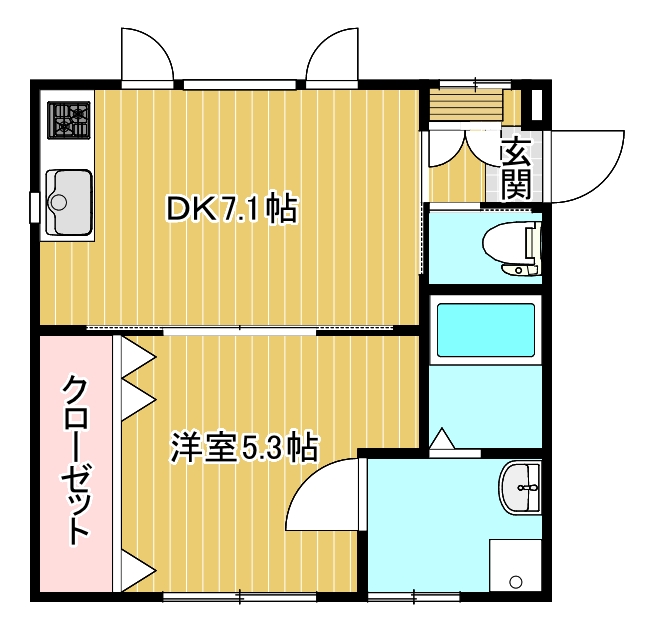 コーポラスMKの間取り