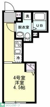 藤沢市湘南台のアパートの間取り