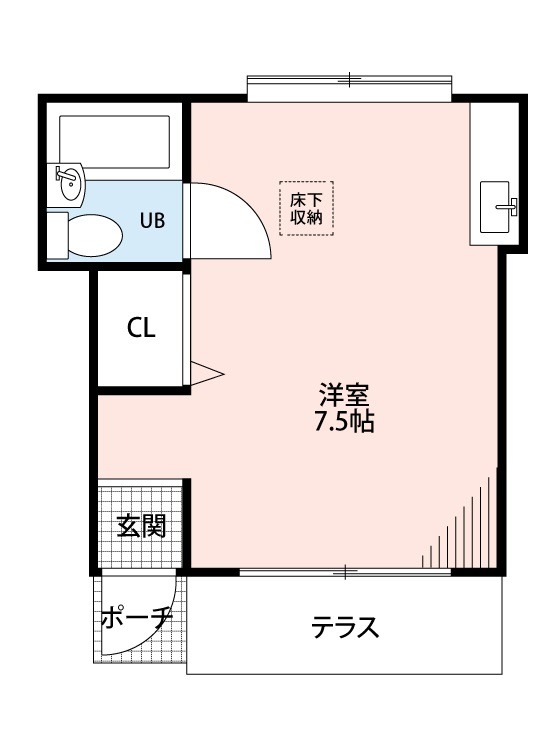 【ローズアパートQ16番館の間取り】