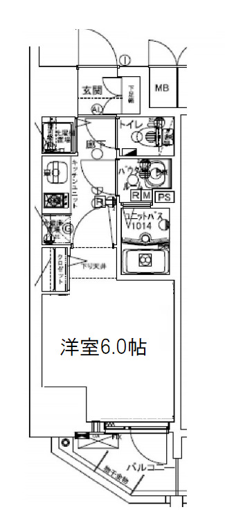 プレサンス天満橋チエロの間取り