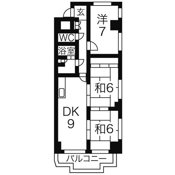 名古屋市千種区春岡のマンションの間取り