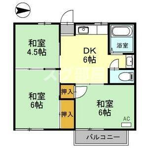 ファミールコーポ高屋6の間取り