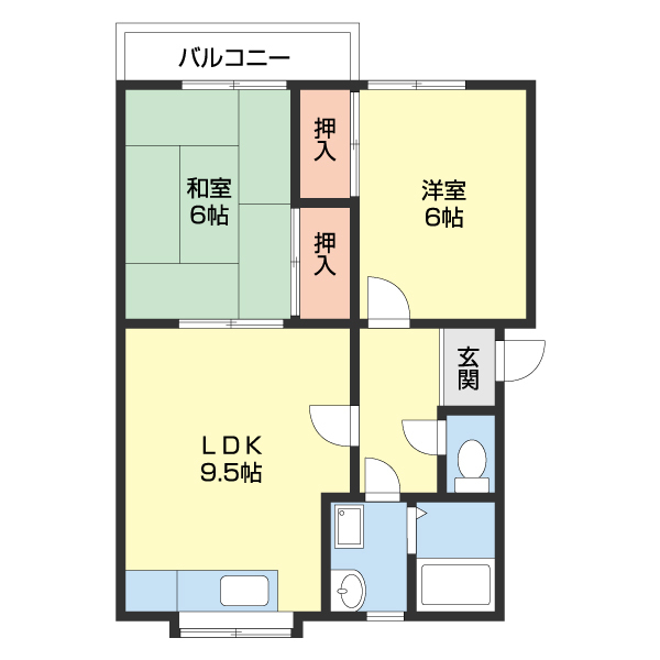 ファミリーばーべなIIの間取り