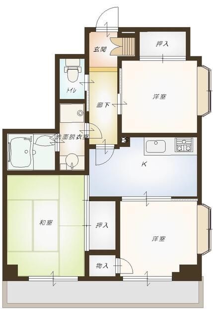 新座市東北のマンションの間取り