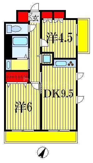 船橋市本郷町のマンションの間取り