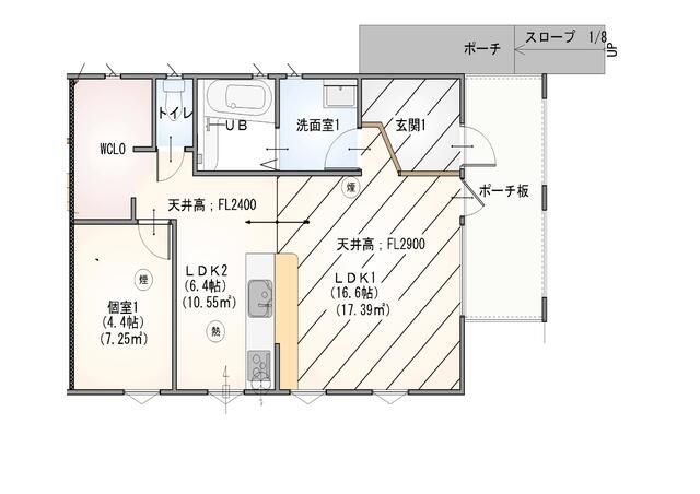 ソレイユ湘南鵠沼の間取り