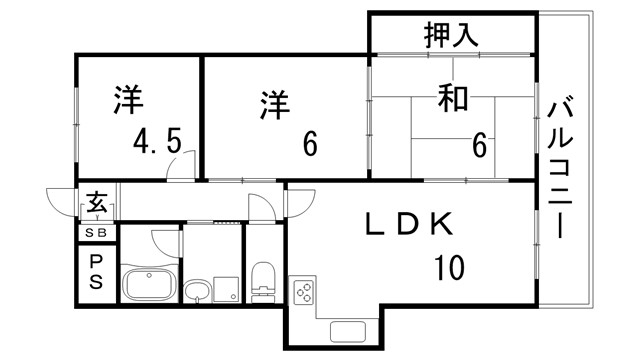 ホームズ藤原の間取り