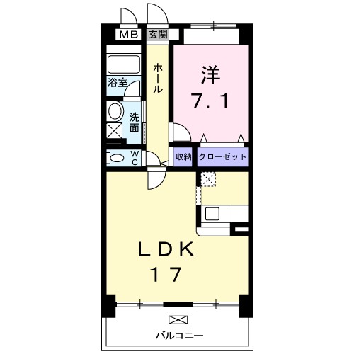 グラシオッソKの間取り