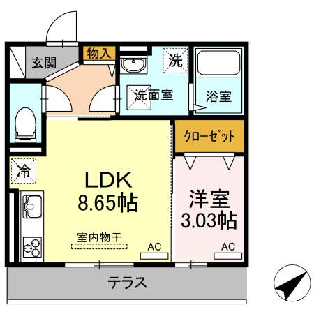 D-roomそらの間取り