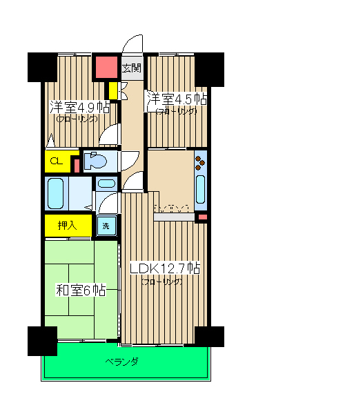 ホーユウパレス吉野町_間取り_0