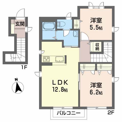 メゾンドブランジェA_間取り_0