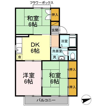 第3フェニックスの間取り写真