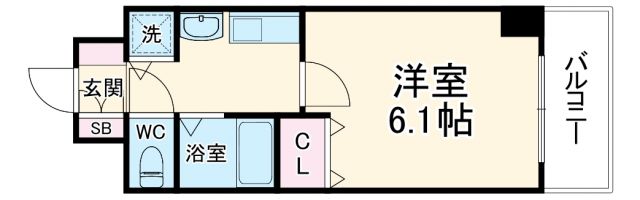 プレサンス心斎橋ザ・スタイルの間取り写真