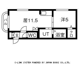 【マンションむらかみ６の間取り】