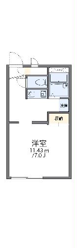 レオパレスＨａｐｐｙの間取り