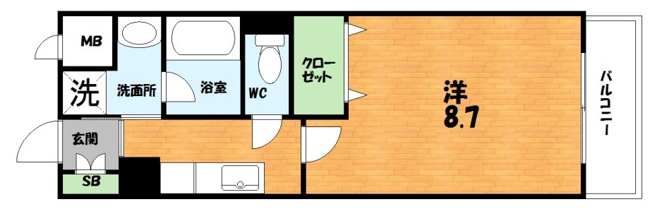 パスライト枚方香里園の間取り